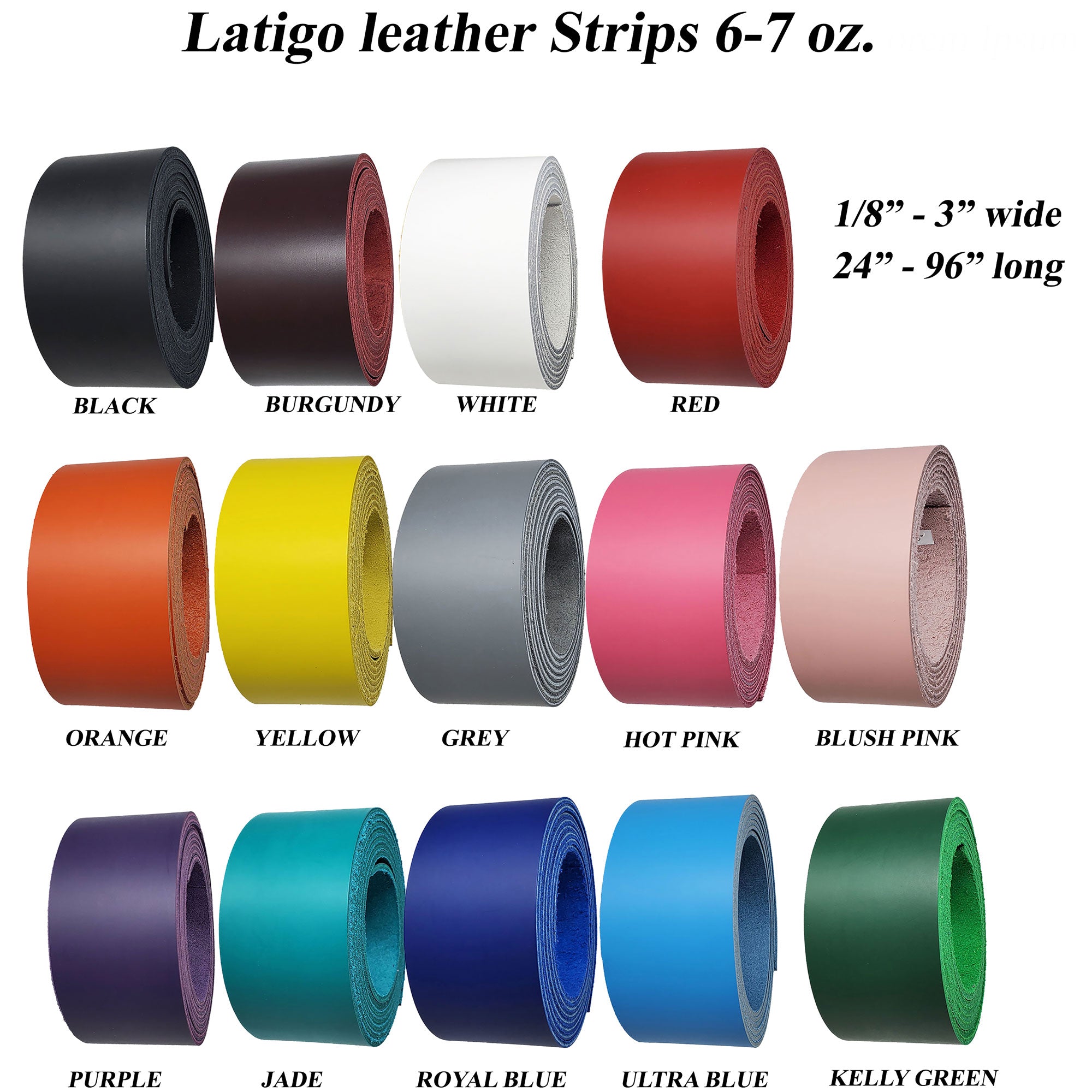 Leather Strips for Craft Projects-Made in USA -Ships in 24-48 hours ...