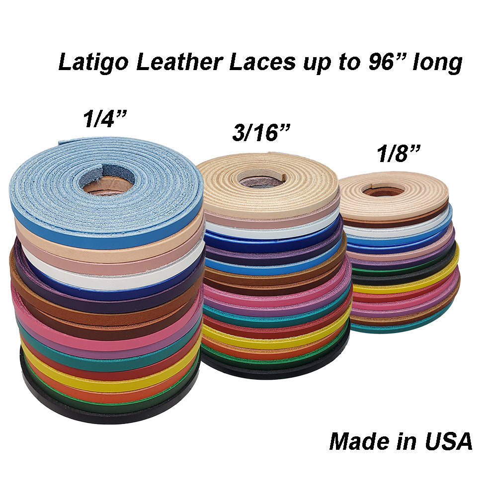 1/4" Straight Cut  Flat Leather Laces for Jewelry , Craft and DIY projects