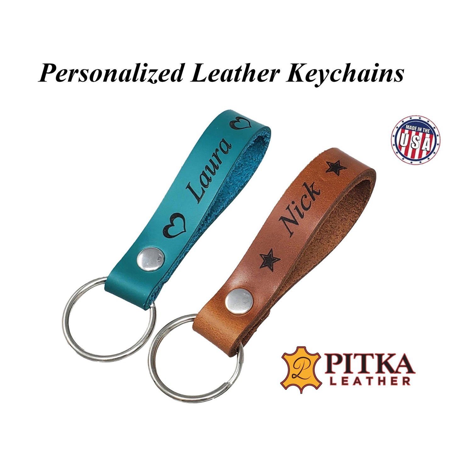 Personalized Leather Keychains