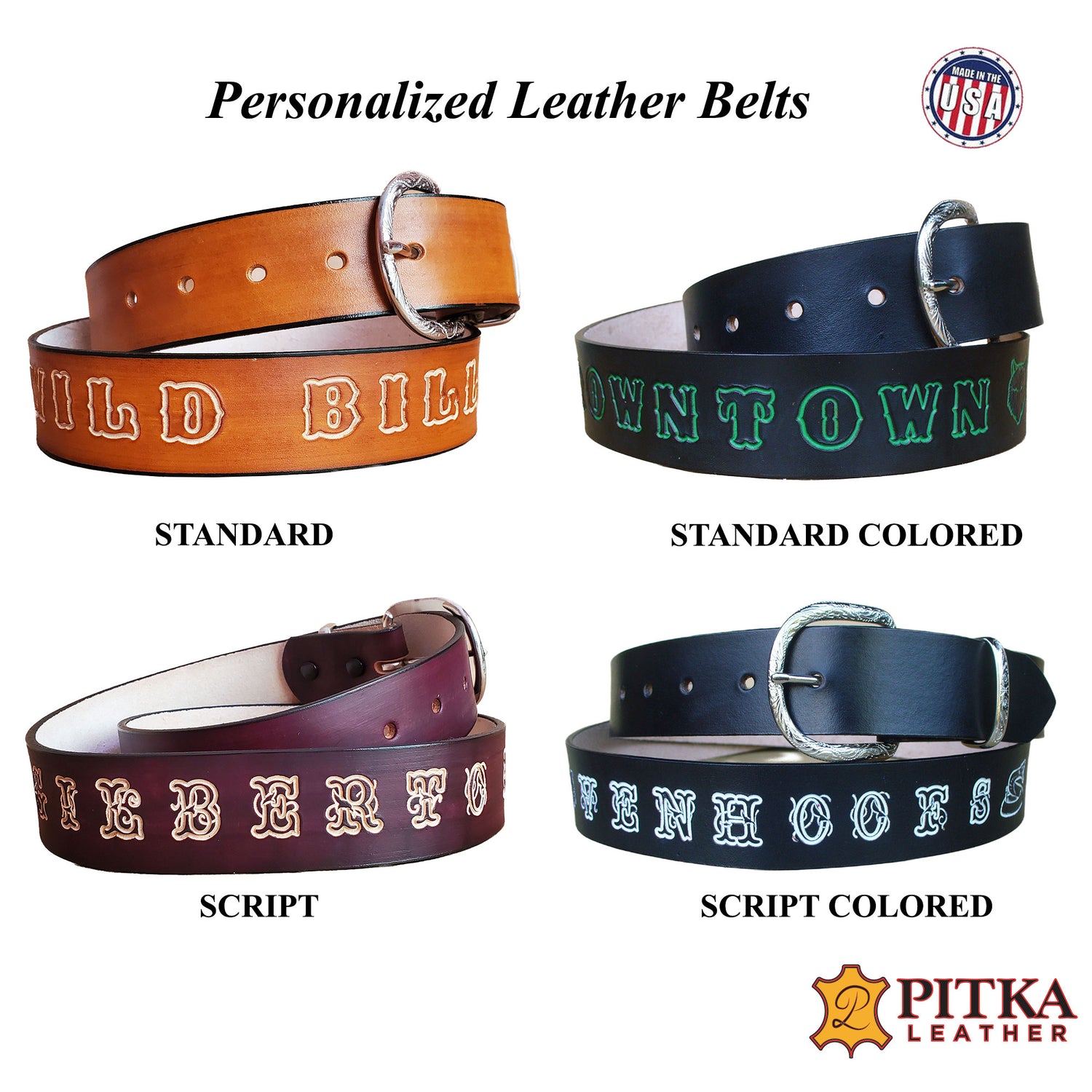 Personalized Leather Belts