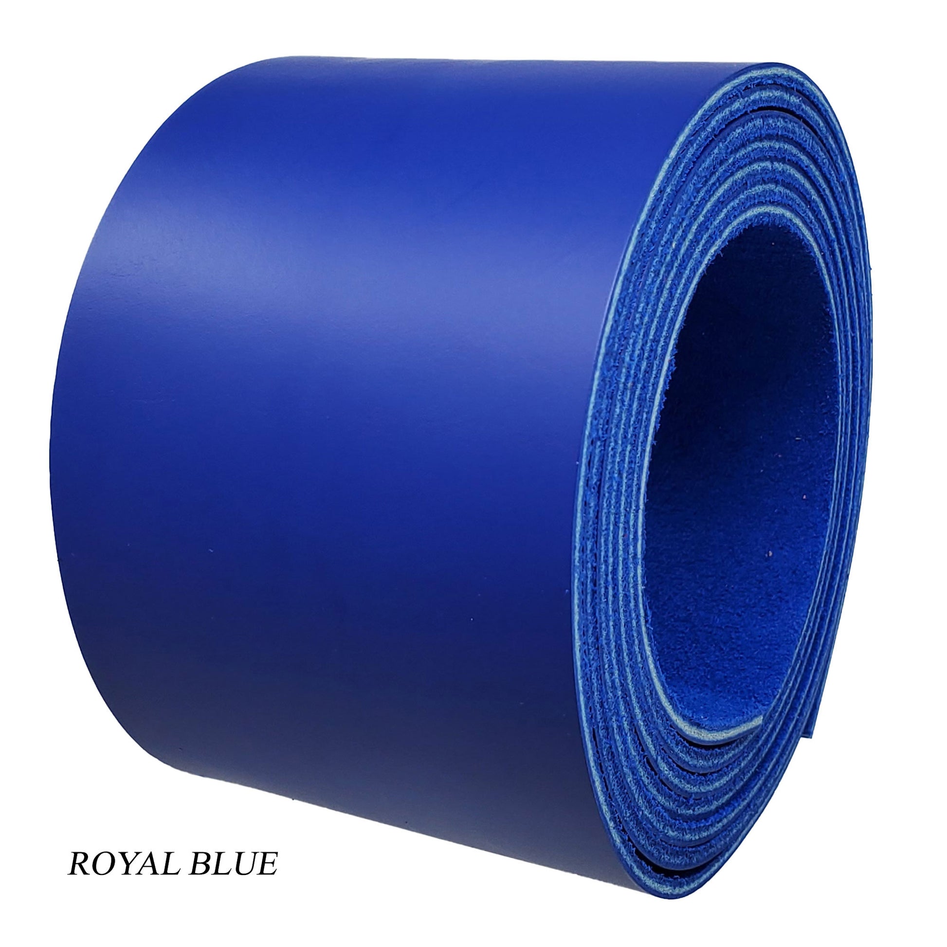 Leather strips latigo 3 wide-royal blue