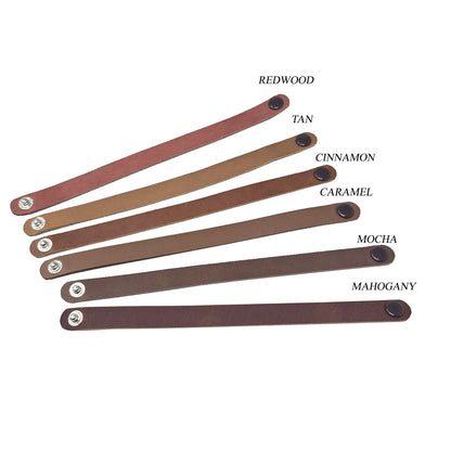 Leather Wristbands 1/2 Inch - Blank, Customization ready