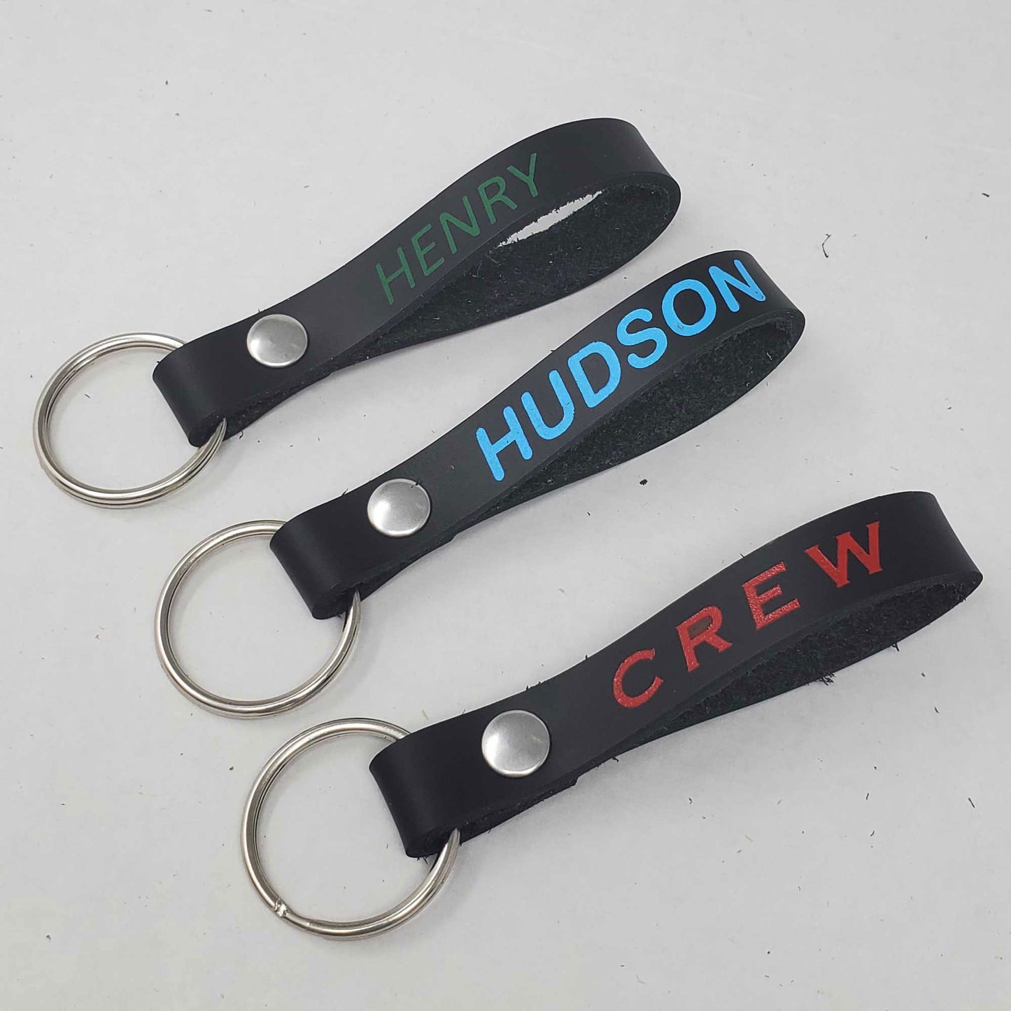 personalized leather keychains