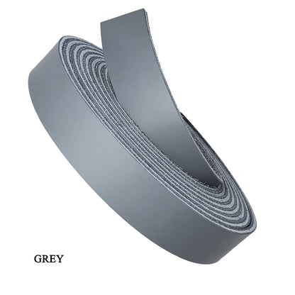 Full grain leather strips latigo 3/4"-grey