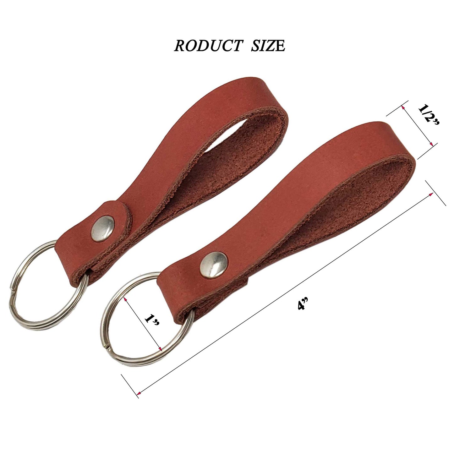 Engraving-Ready Leather Keychains – Full Grain & Customizable