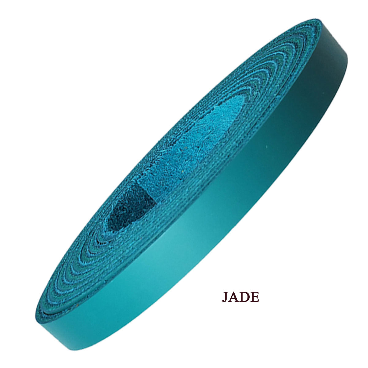 Leather strips 3/8"-jade