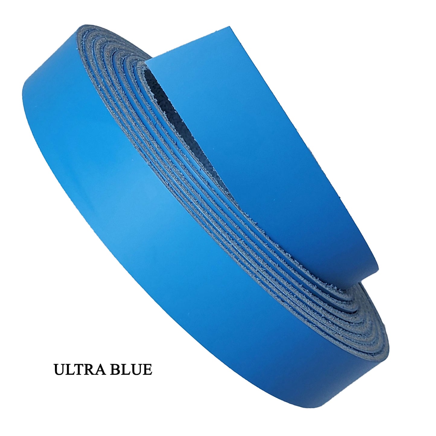 Full grain leather strips latigo 3/4"-ultra blue