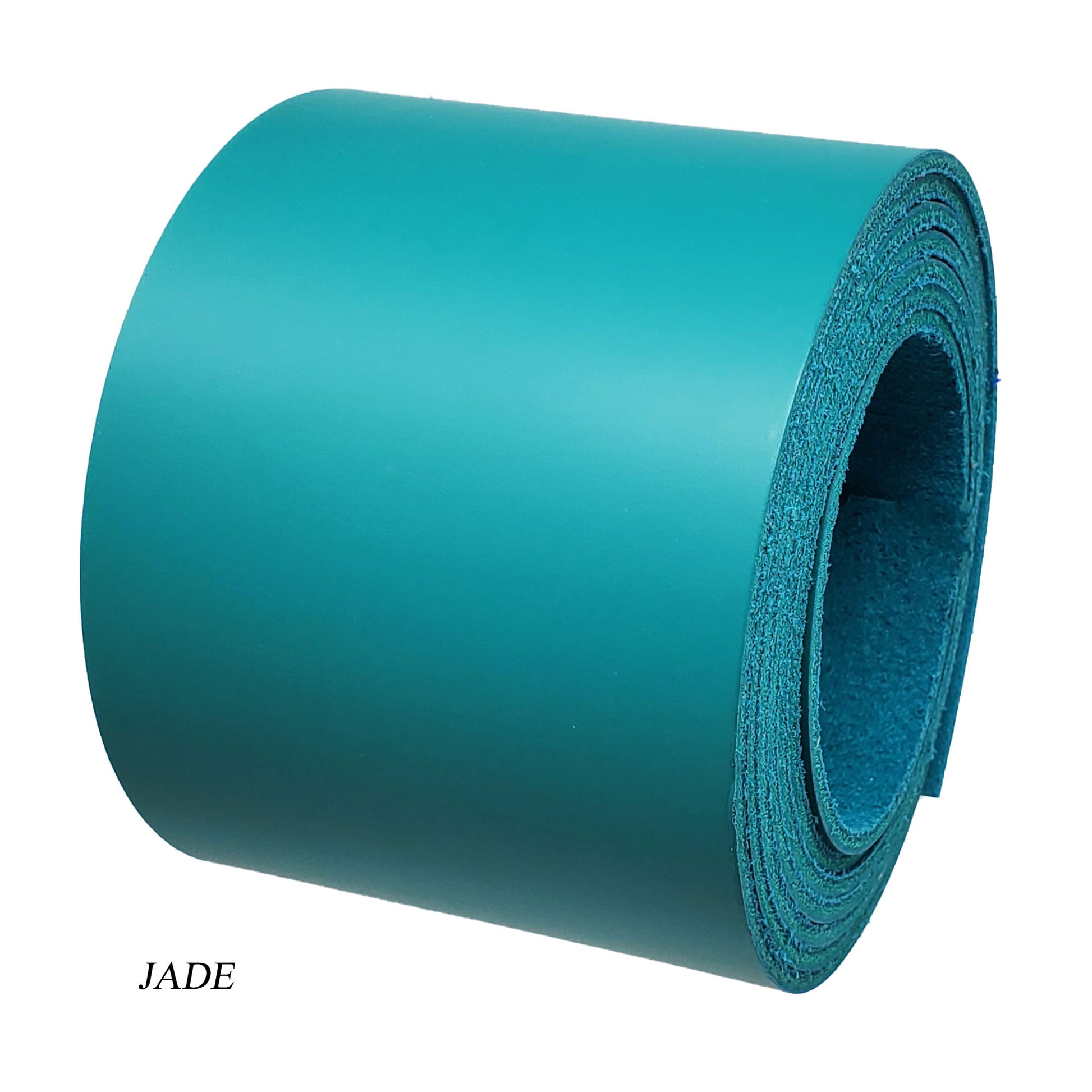 Leather strips latigo 3 wide-jade