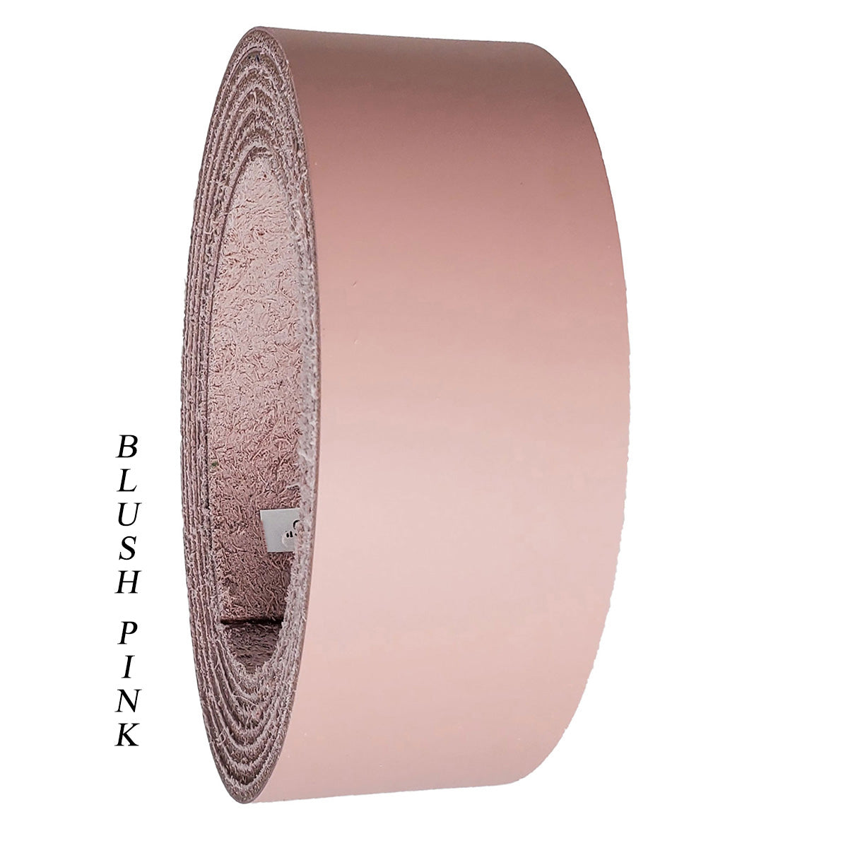 Leather strips 1.25" wide up to 96" long-bush pink