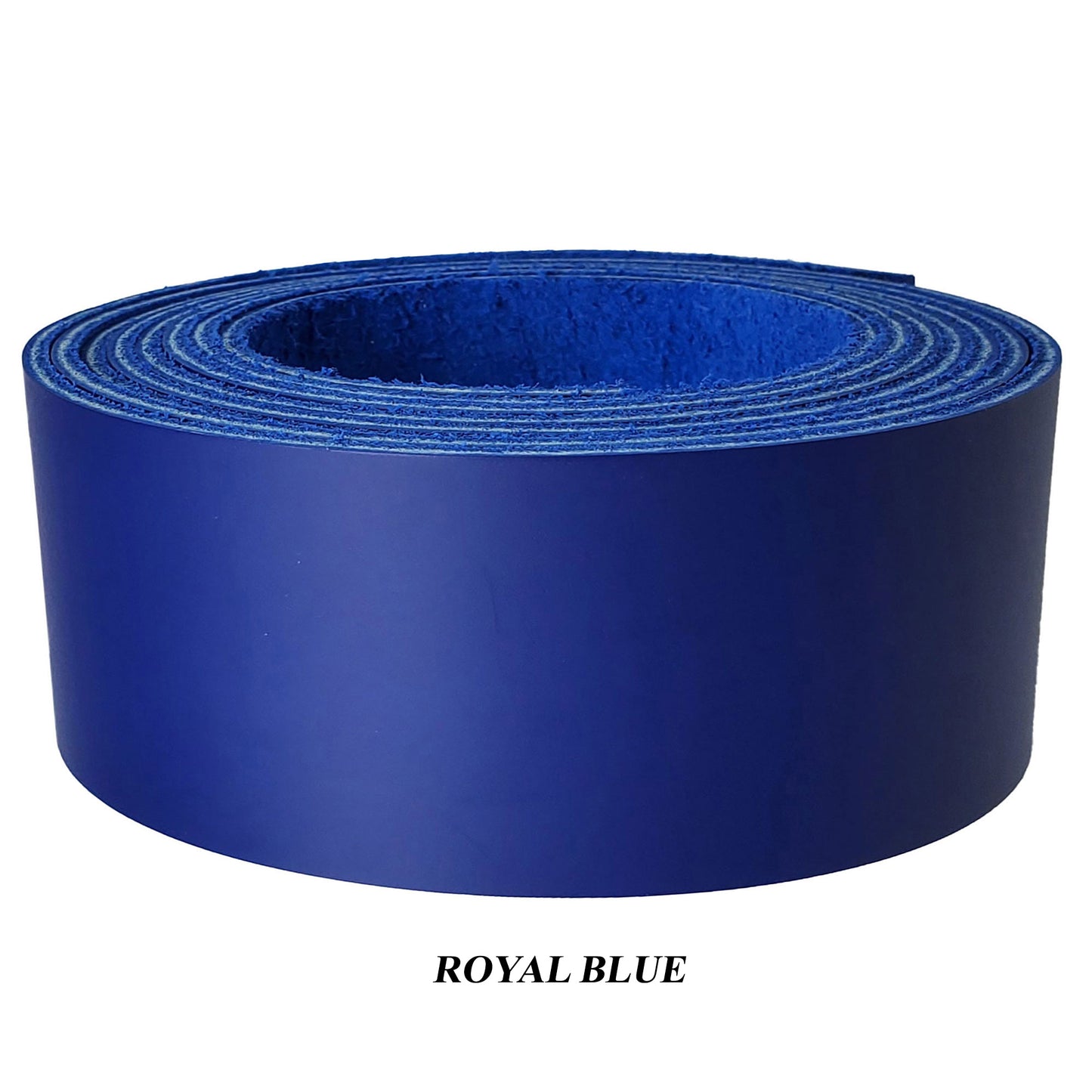 Leather Strips Latigo 1.5" wide-royal blue