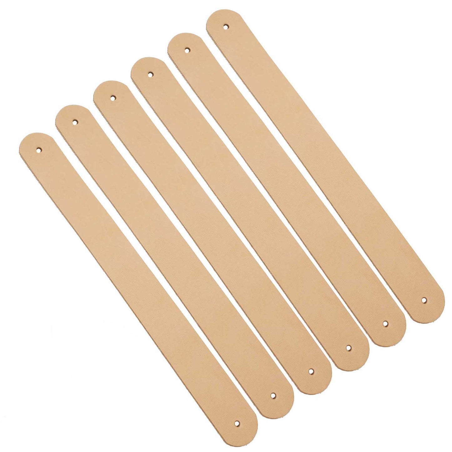 Vegetable Tanned Leather Blanks 1"-6 Pack