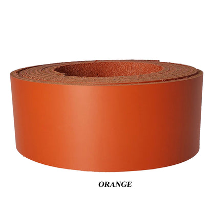 Leather Strips Latigo 1.5" wide-orange