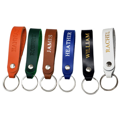 leather keychains personalized 