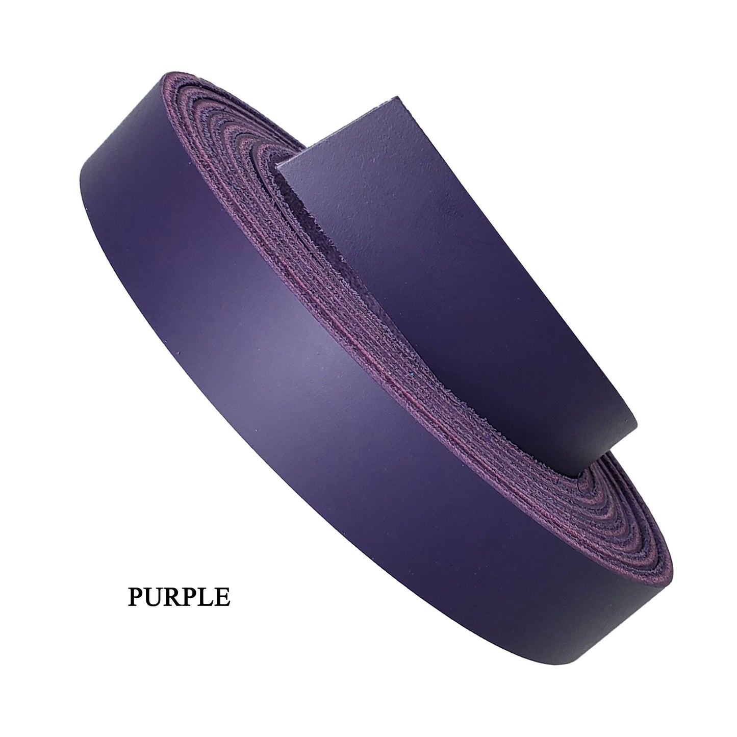 Full grain leather strips latigo 3/4"-purple