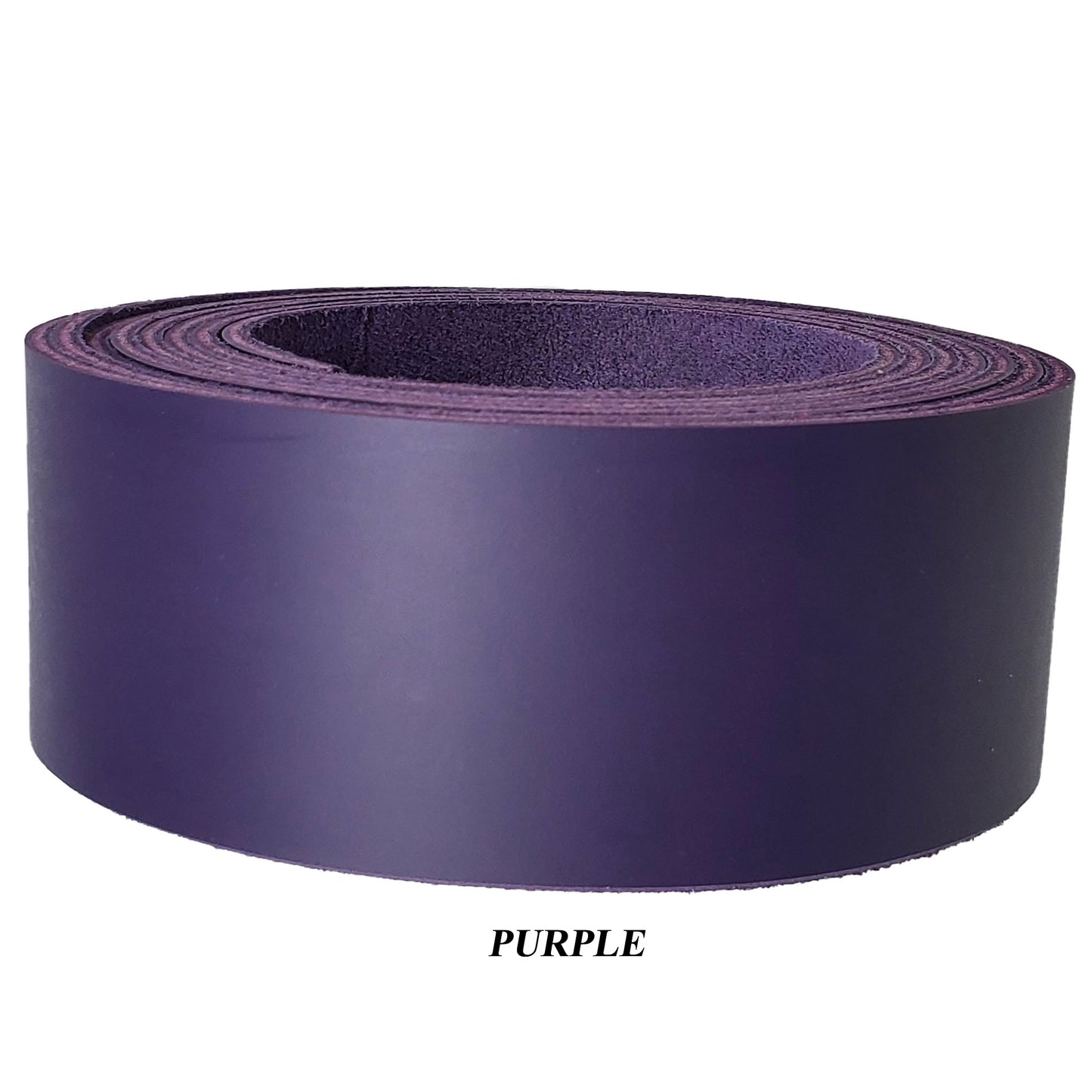 Leather Strips Latigo 1.5" wide-purple