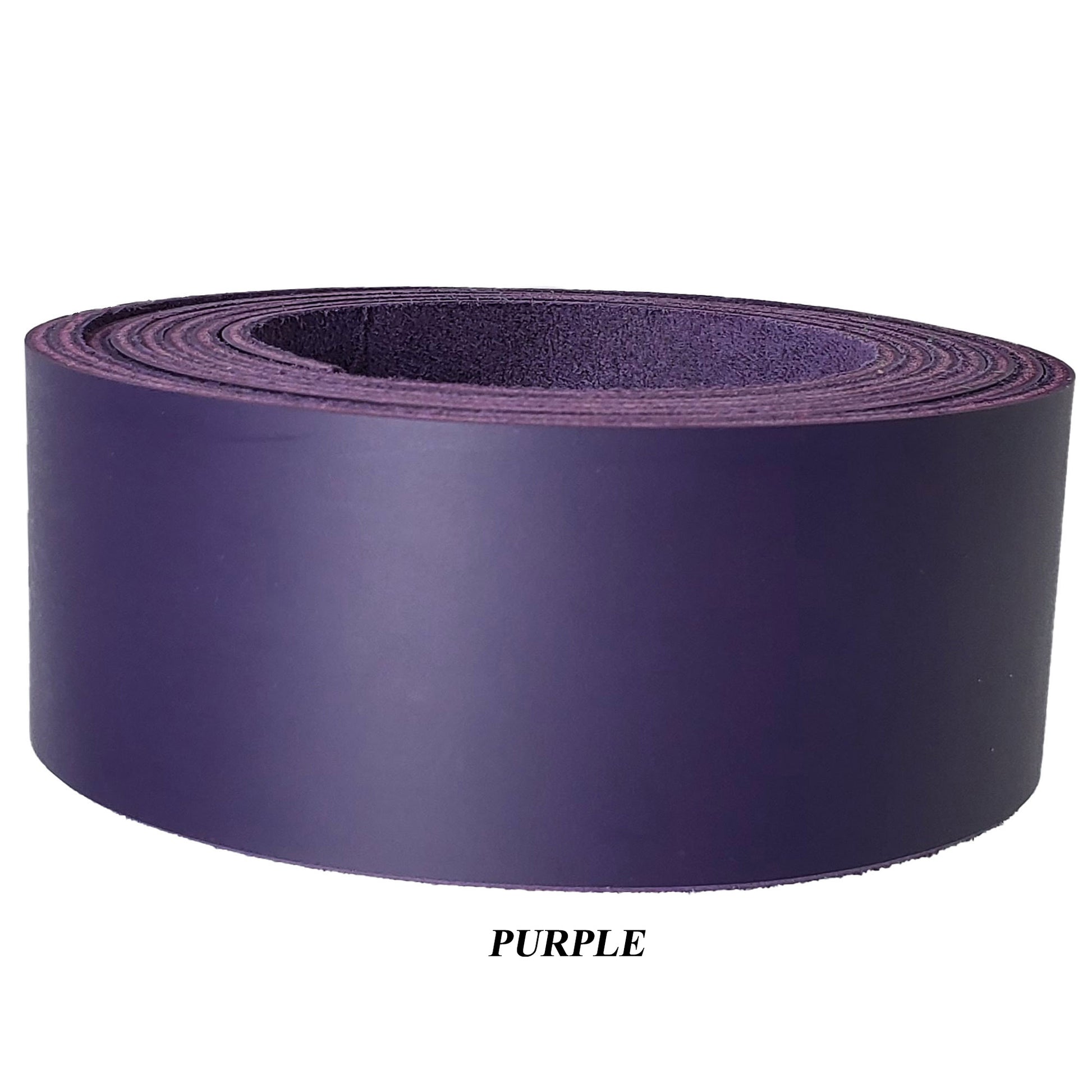 Leather Strips Latigo 1.5" wide-purple