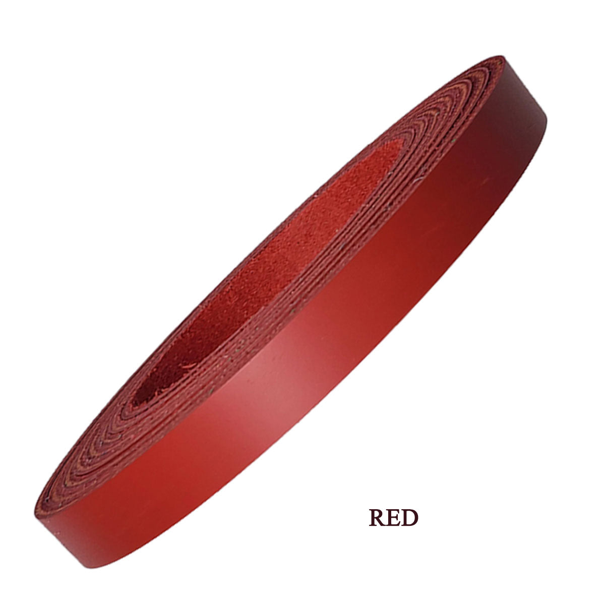 Leather strips 3/8"-red