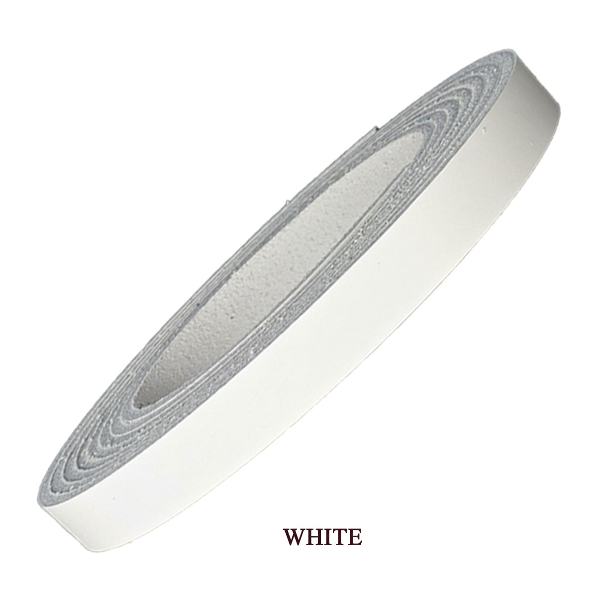 Leather strips 3/8"-white