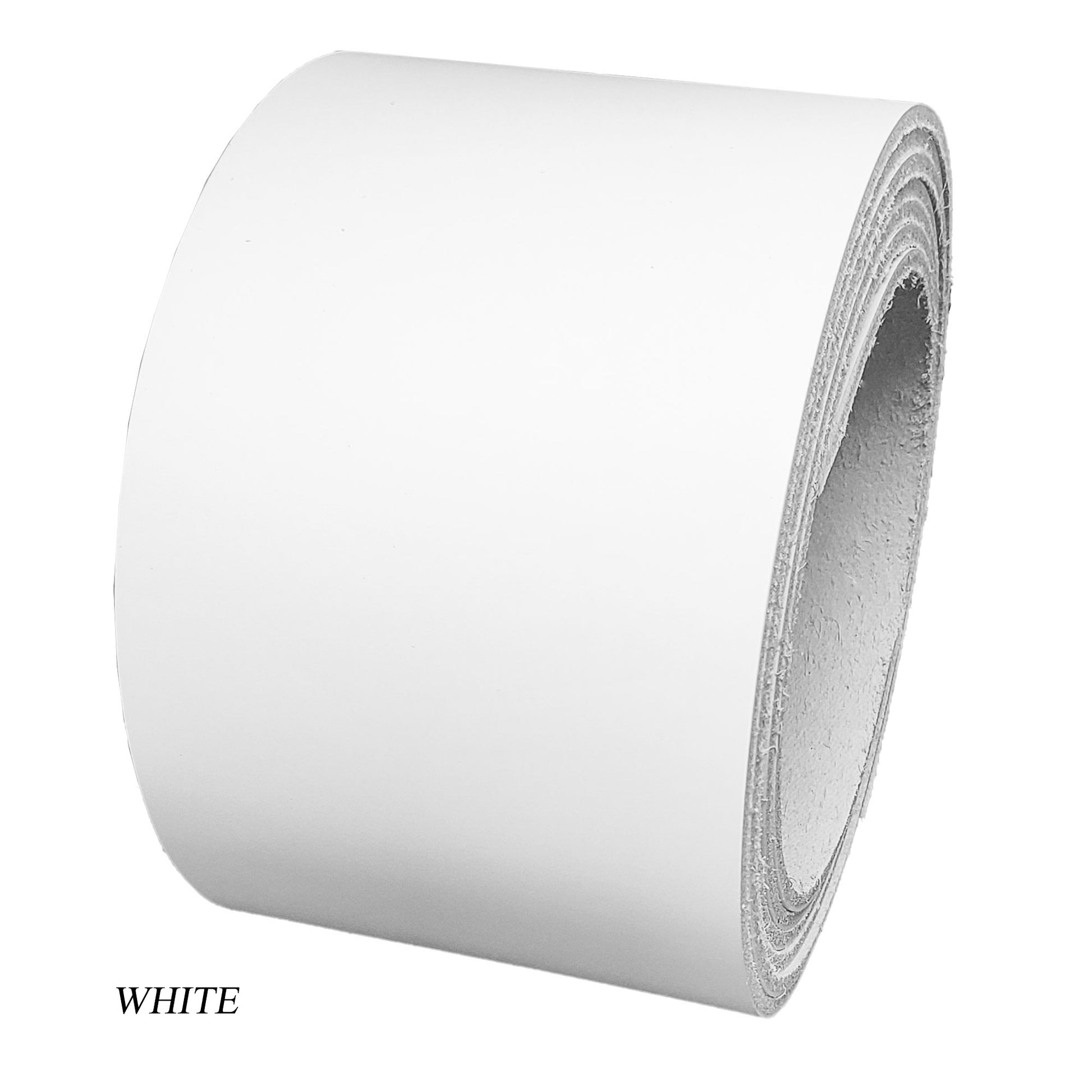 Leather strips latigo 3 wide-white