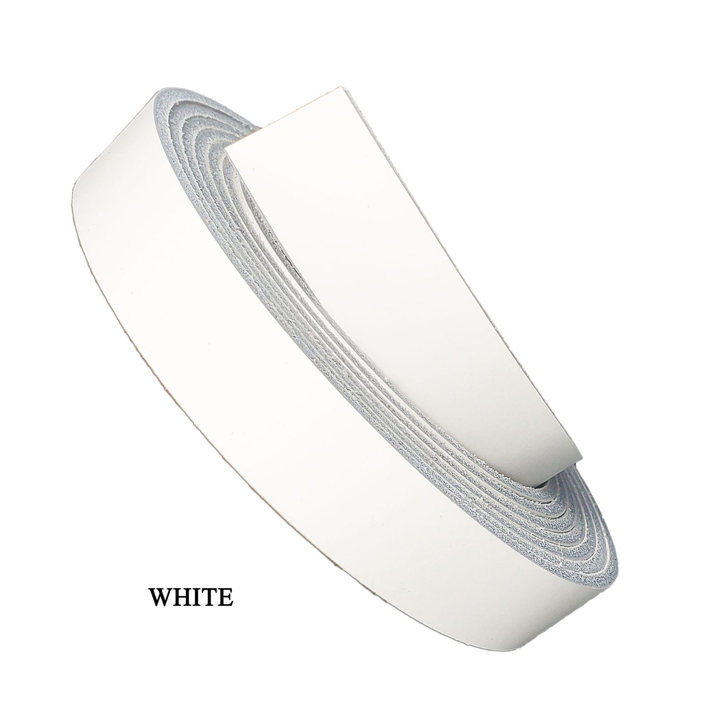 Full grain leather strips latigo 3/4"-white