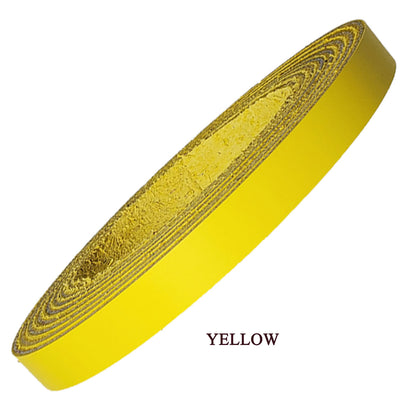 Leather strips 3/8"-yellow