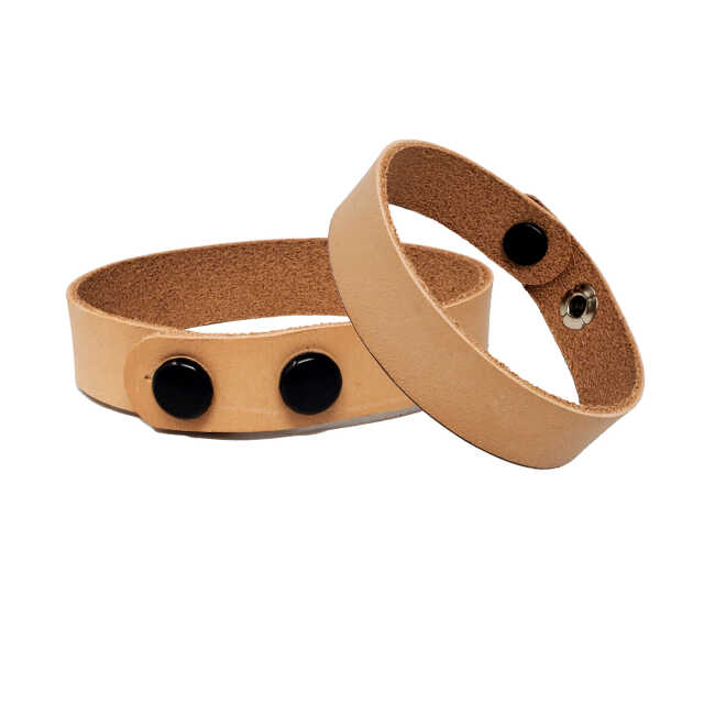 5-8 inch natural leather bracelets adjustable