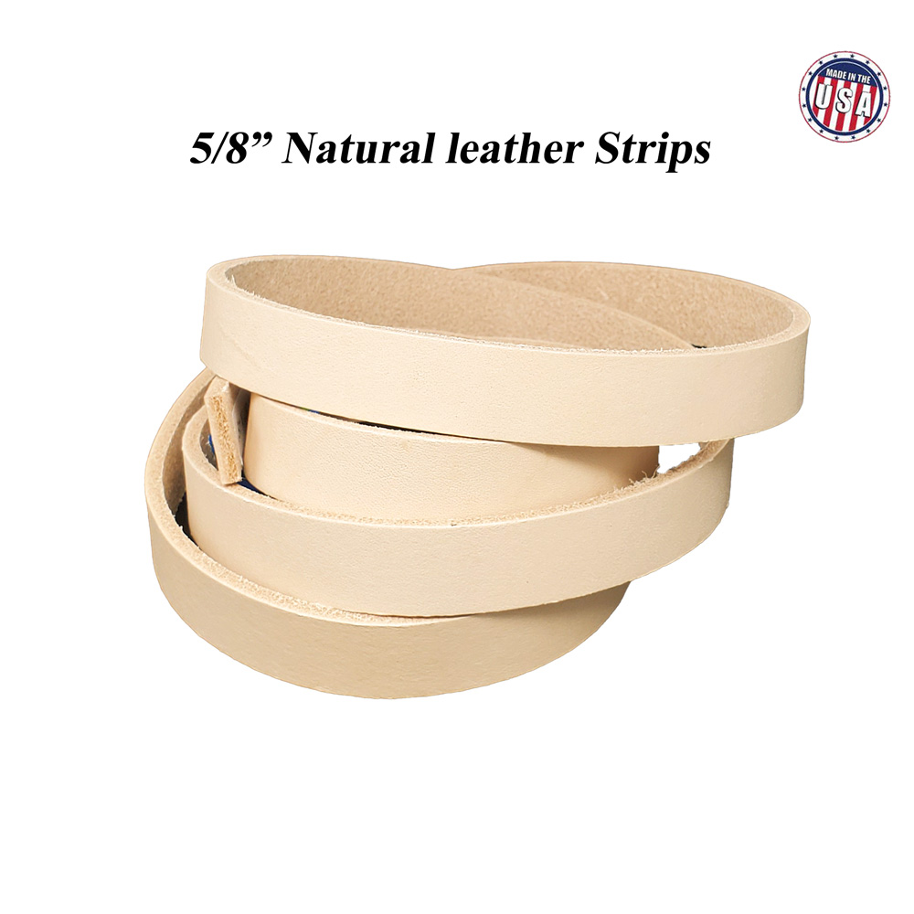 Natural Leather Strips-Leather Craft Supplies-Made in USA by Pitka \Leather 