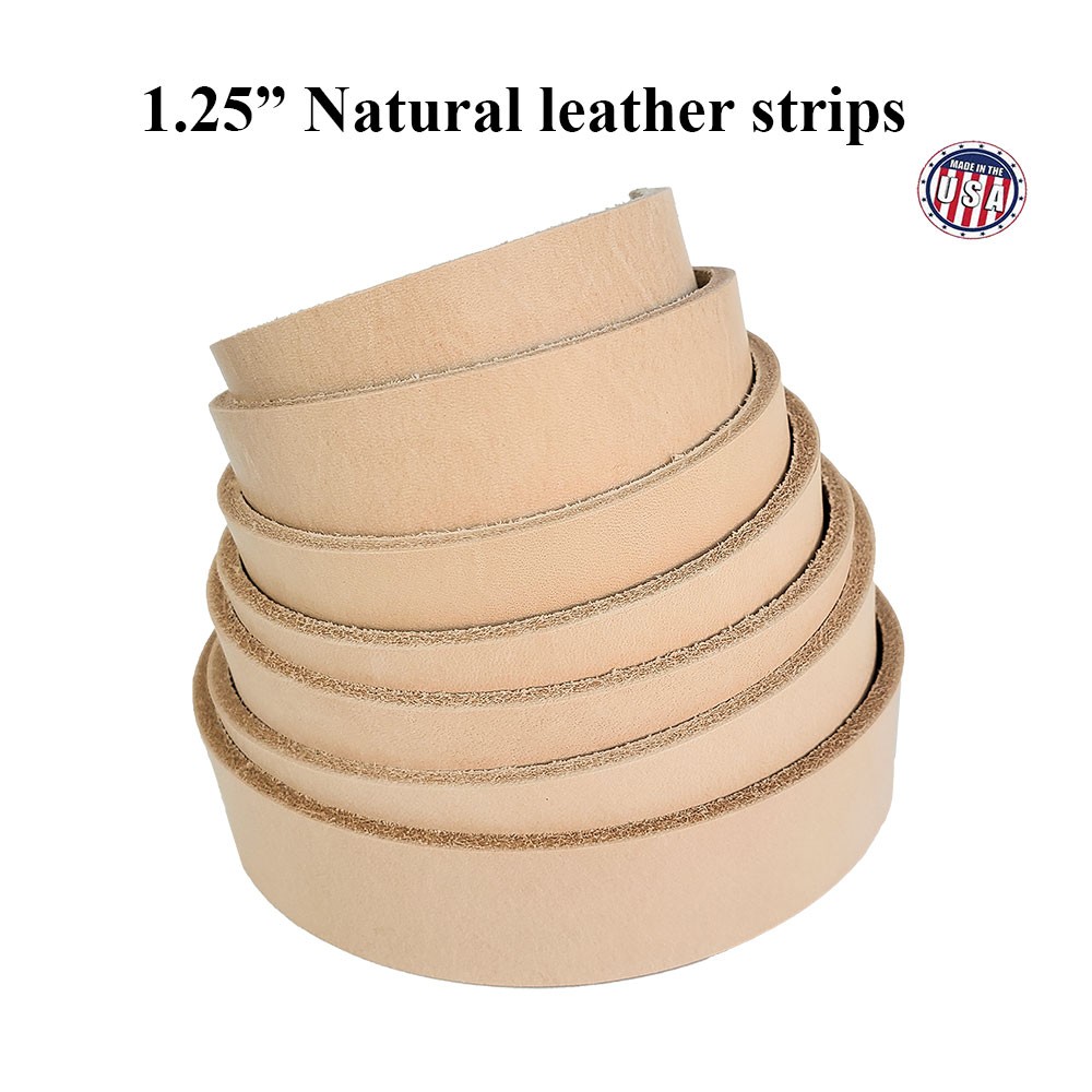 16mm red cowhide leather strips 2.8-3mm thick blank leather strips 50 inches