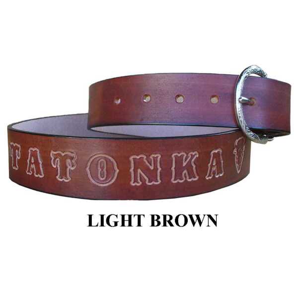 Personalized Leather Belt with Your Name/Text -Standard Outlined ...