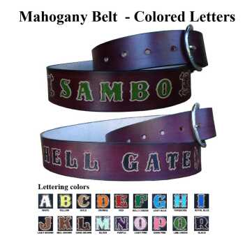 mans leather belt personalized