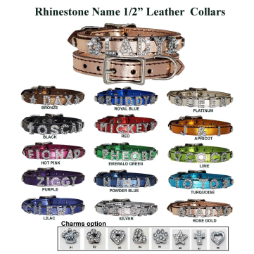puppy leather collars