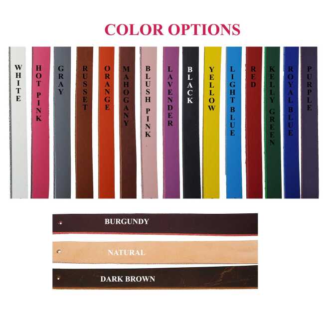 keychains leather colors options