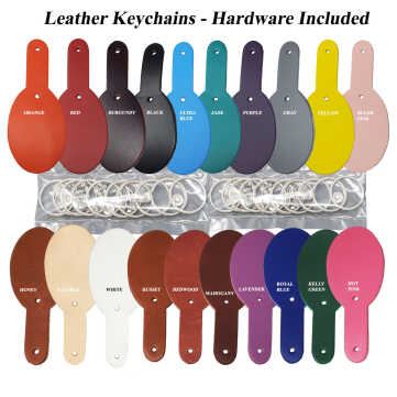 SMAODSGN 9 Pieces DIY Leather Keychain for Crafts Blank Leather Keychains  for Engraving Round Leather Keychain Blanks Leather Key Fob Kit for DIY  Craft Laser Engraving Decorations Gifts (3 Style), : : Home &  Kitchen