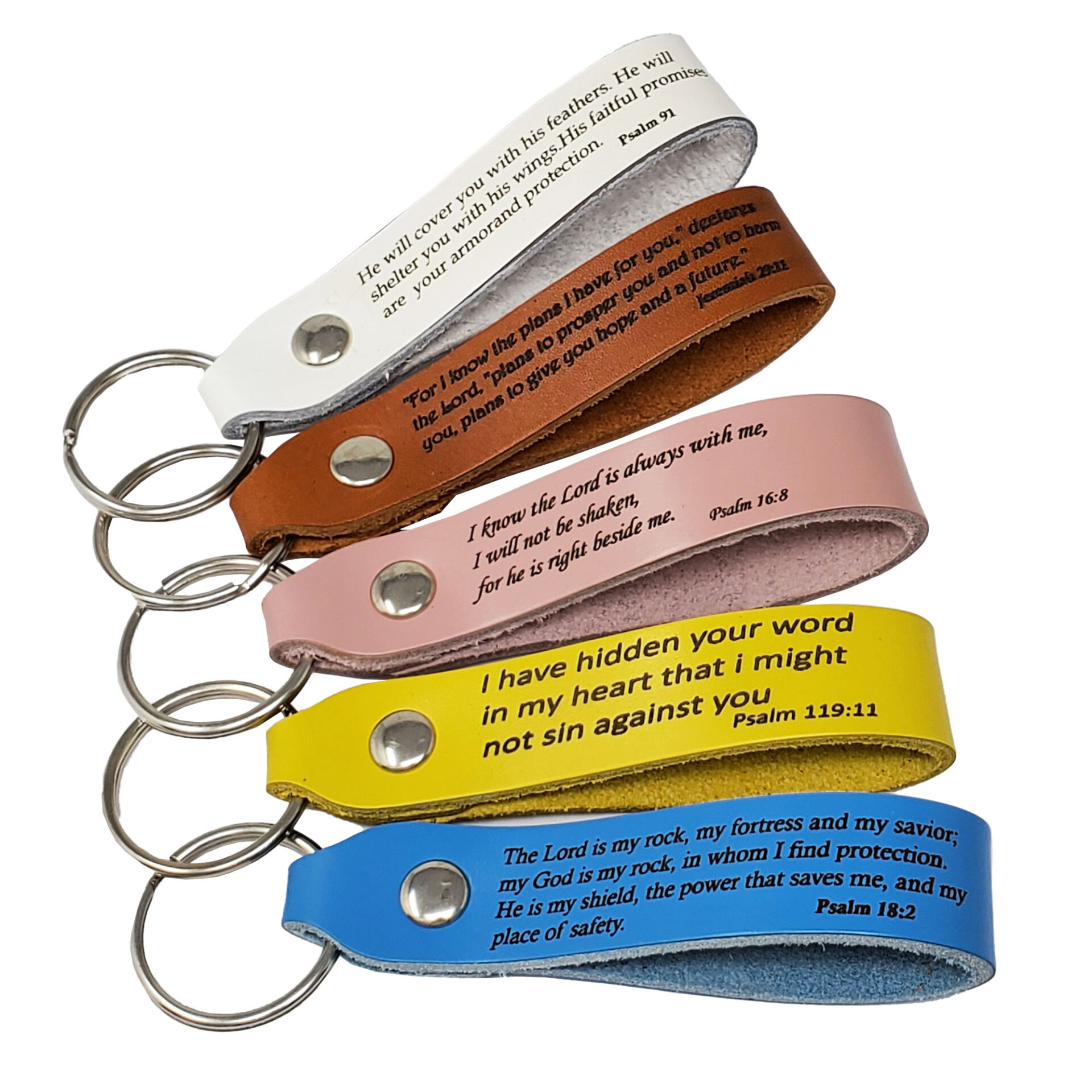 Leather Keychains Engraving Ready  10 Packs Full Grain Blank Leather  Keyrings – Pitka Leather