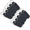 black leather key fobs laser engraving ready