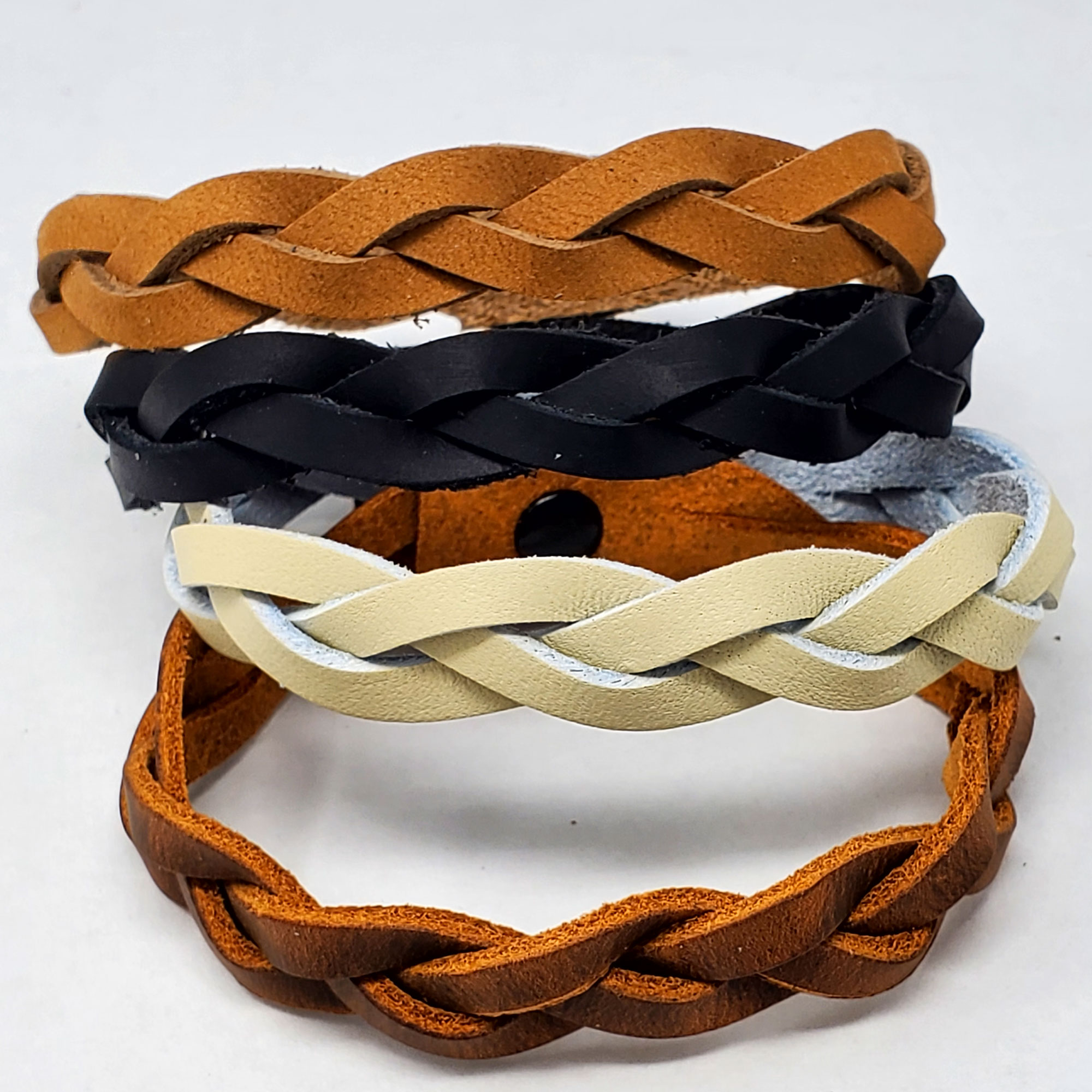 How to Make Braided Bracelets from Recycled Belts / The Beading Gem