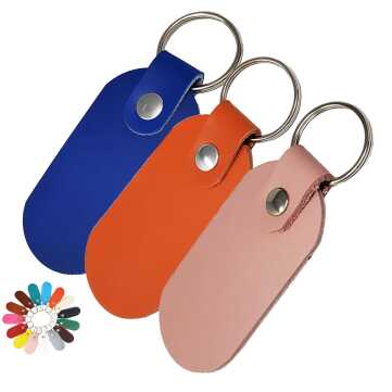 5 Pack Luggage Leather Tags – Colored Edges – Pitka Leather