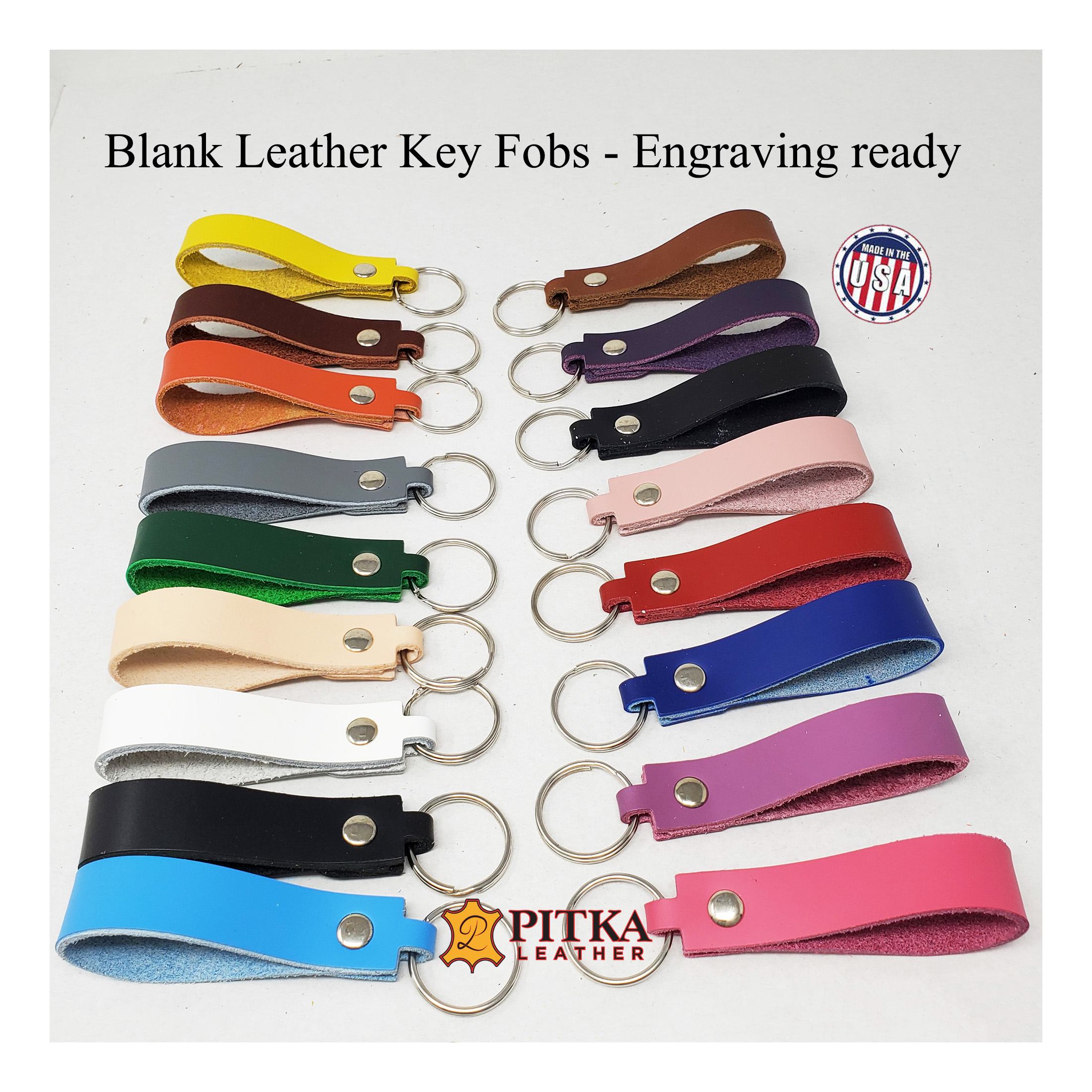 Wholesale Leather Keychain Blanks Custom Leather Keychain