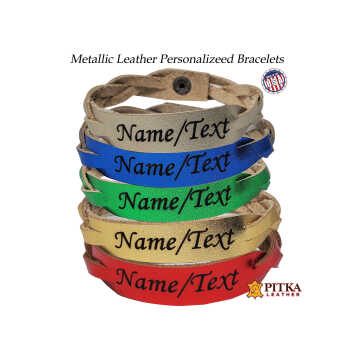 mystery braid leather bracelets personalized